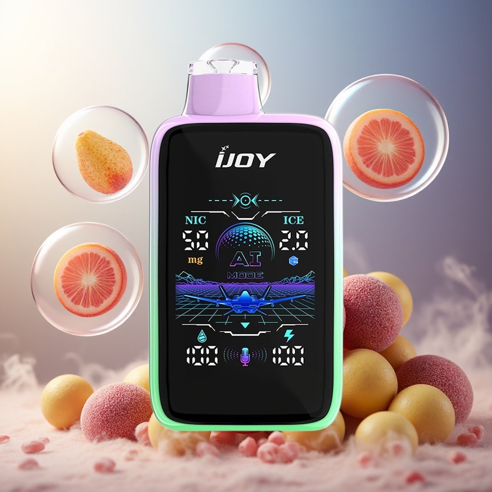Partihandel Sverige IJOY Uranus Mate 40000 Puffs ICE3 Dual Coil Druvblås