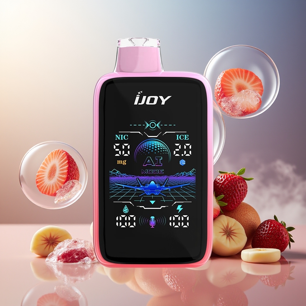 Partihandel Sverige IJOY Uranus Mate 40000 Puffs ICE3 Jordgubb Is 20ML 30MG/50MG