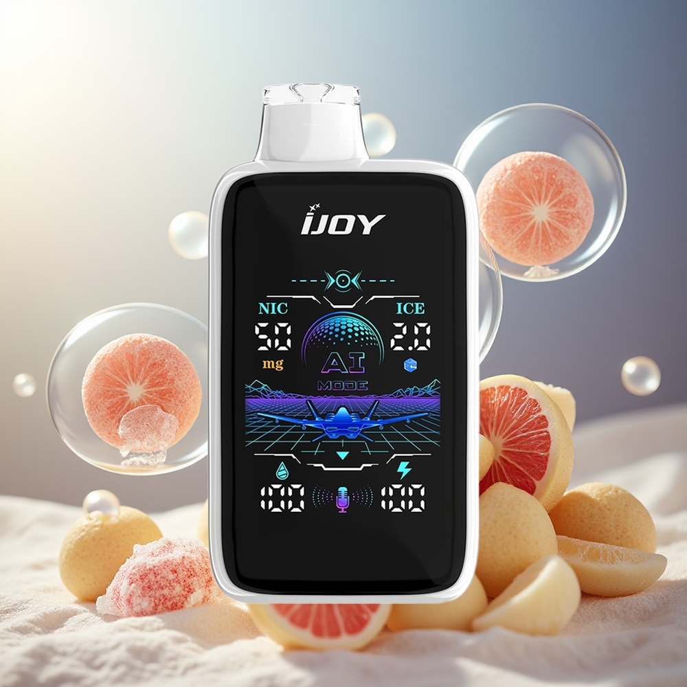 Partihandel Sverige IJOY Uranus Mate 40000 Puffs Vit Gummy Ice med 20ML E-Liquid och 1100MAH Batteri