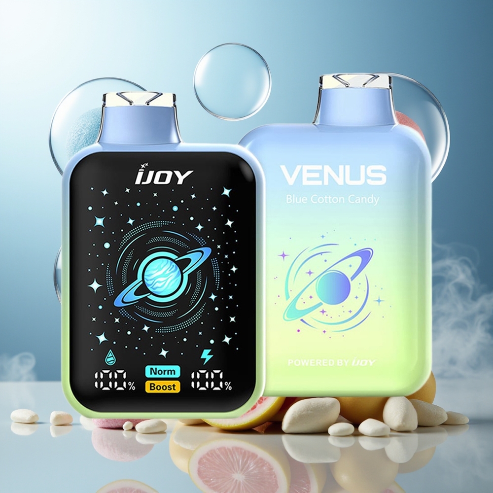 Partihandel Sverige IJOY VENUS 25000 Blå Bomgodis 20ML 900mAh TYPE-C