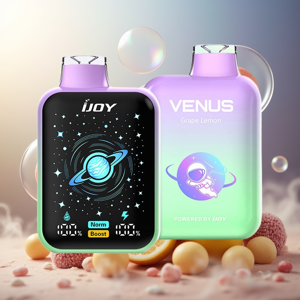 Partihandel Sverige IJOY VENUS 25000 Puffs Engångsvape Druva Citron 20ML 900mAh TYPE-C