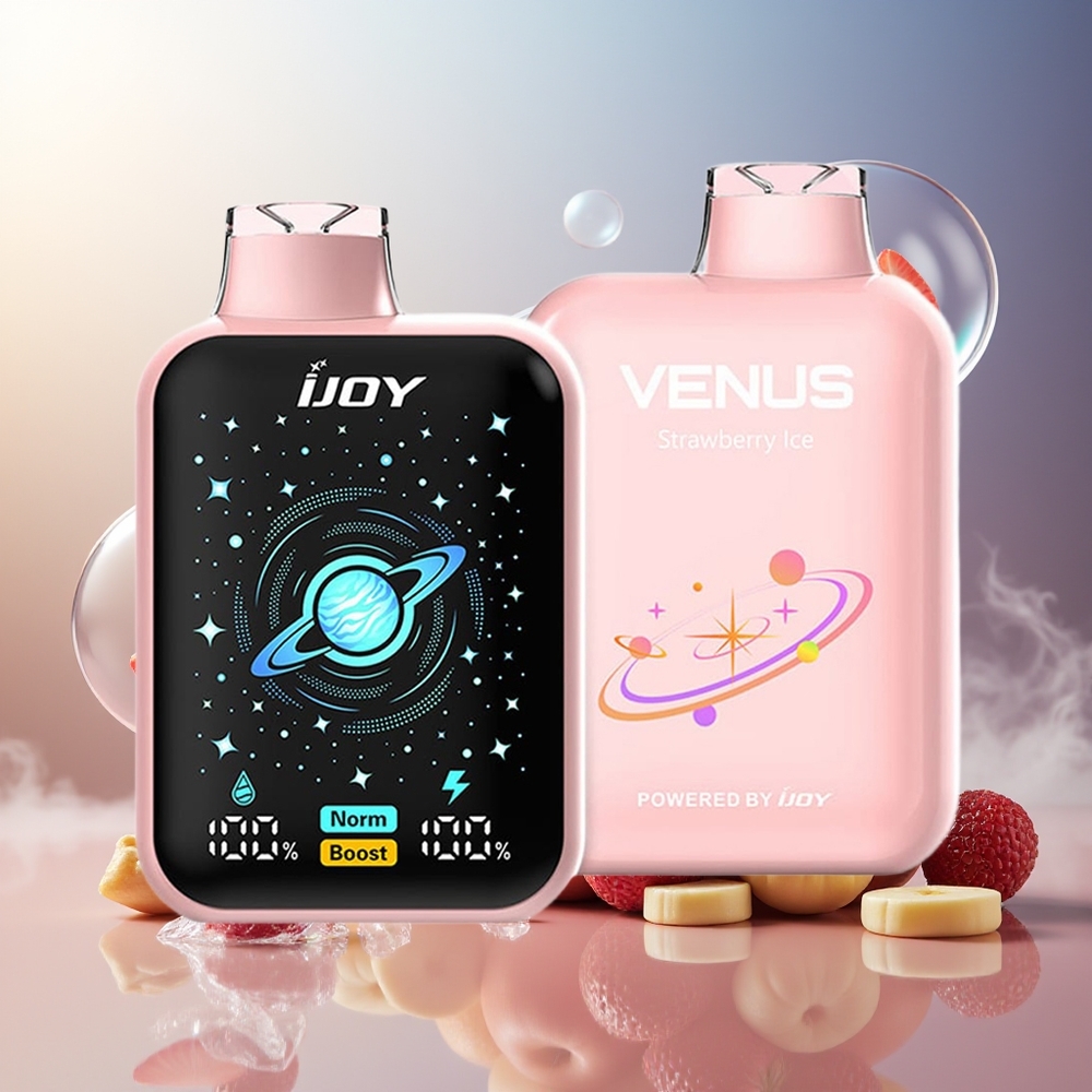 Partihandel Sverige IJOY VENUS 25000 Puffs Jordgubb Is 20ML 900mAh TYPE-C