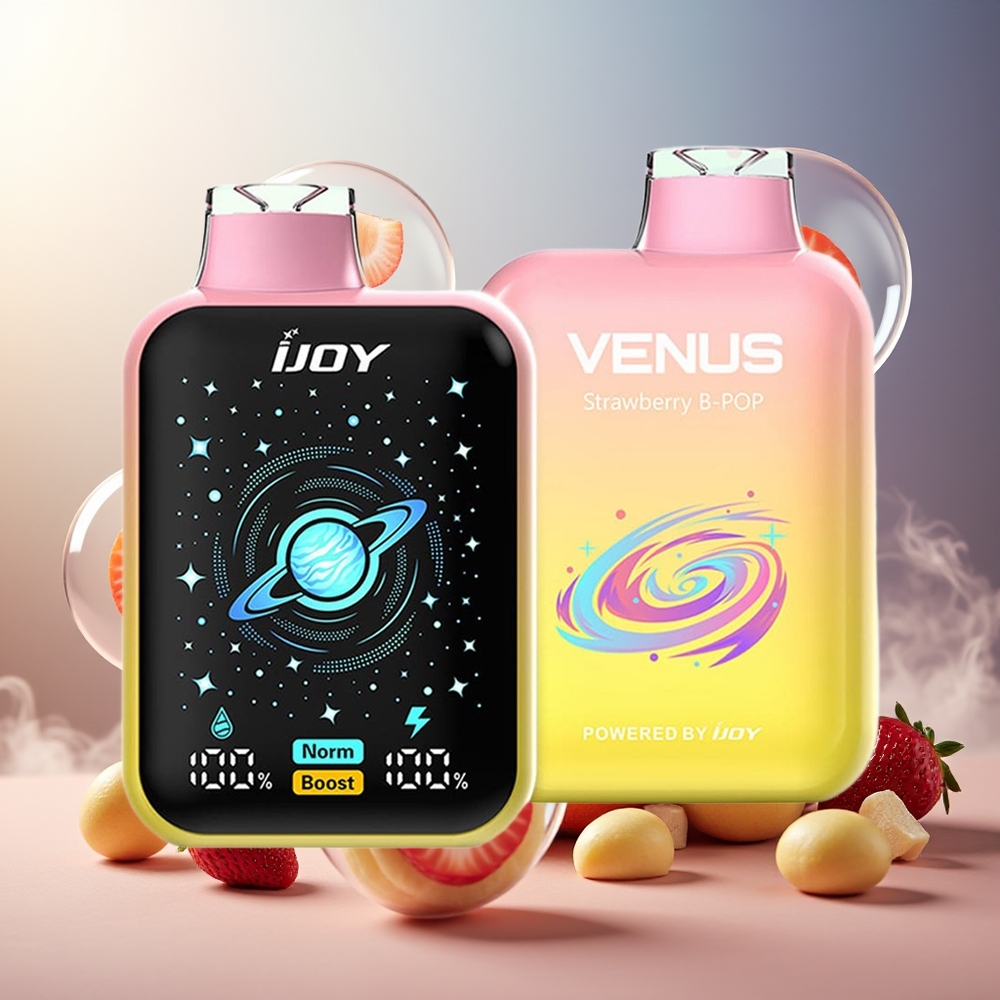 Partihandel Sverige IJOY VENUS 25000 Puffs Jordgubbe B Pop 20ML 900mAh TYPE-C