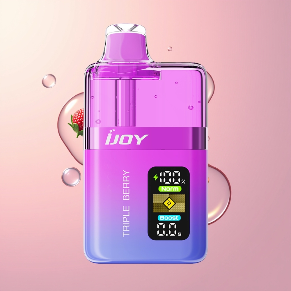 Partihandel Sverige IJOY XP50000 Engångs Vape Trippelbär 0.4ohm Dual Mesh 50000 Puffar 50mg/ml 1000mAh