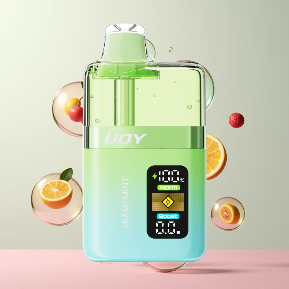 Partihandel Sverige IJOY XP50000 Miami Mynta Dual Mesh 0.4ohm 1000mAh Typ-C Justerbar Luftflöde
