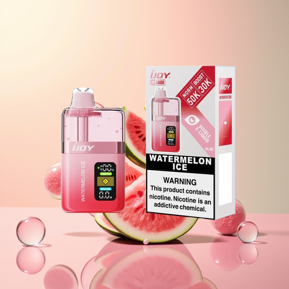 Partihandel Sverige IJOY XP50000 Vattenmelon Is 18W/22W Typ-C 1000mAh 0.4ohm