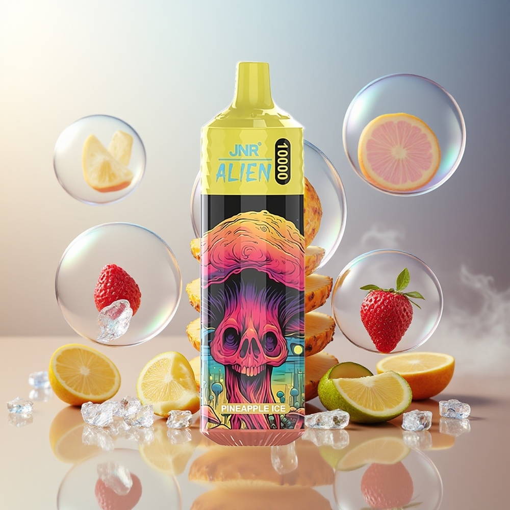 Partihandel Sverige JNR Alien 10000 Puffs Ananas Is