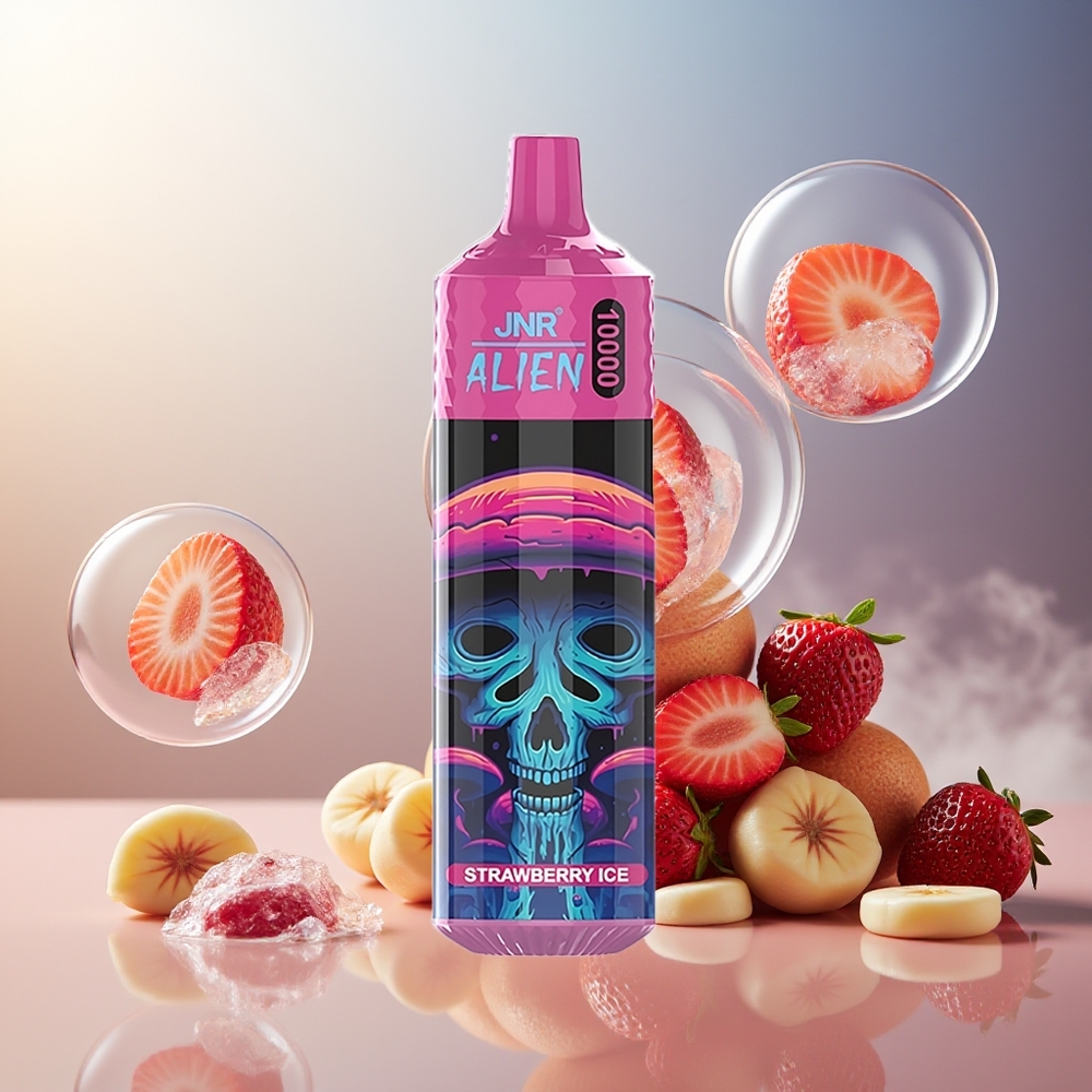 Partihandel Sverige JNR Alien 10000 Puffs Jordgubbe Is