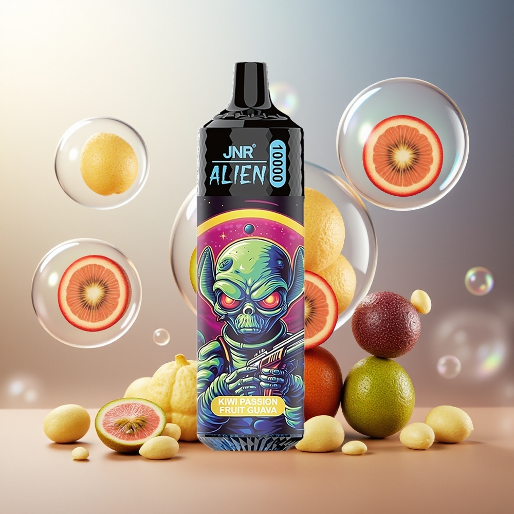 Partihandel Sverige JNR Alien 10000 Puffs Kiwi passionsfrukt guava