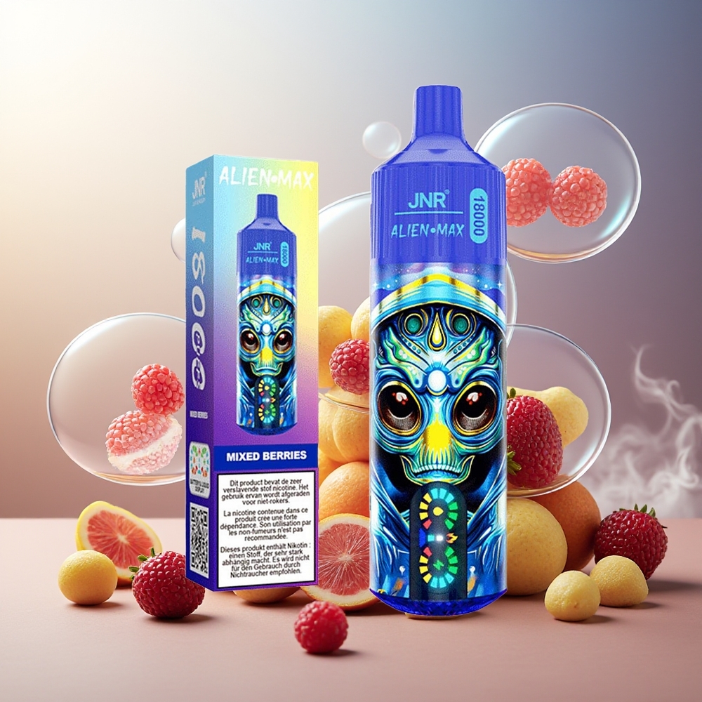 Partihandel Sverige JNR Alien Max 18000 Puffs Dual Mesh 28ml Blandade Bär
