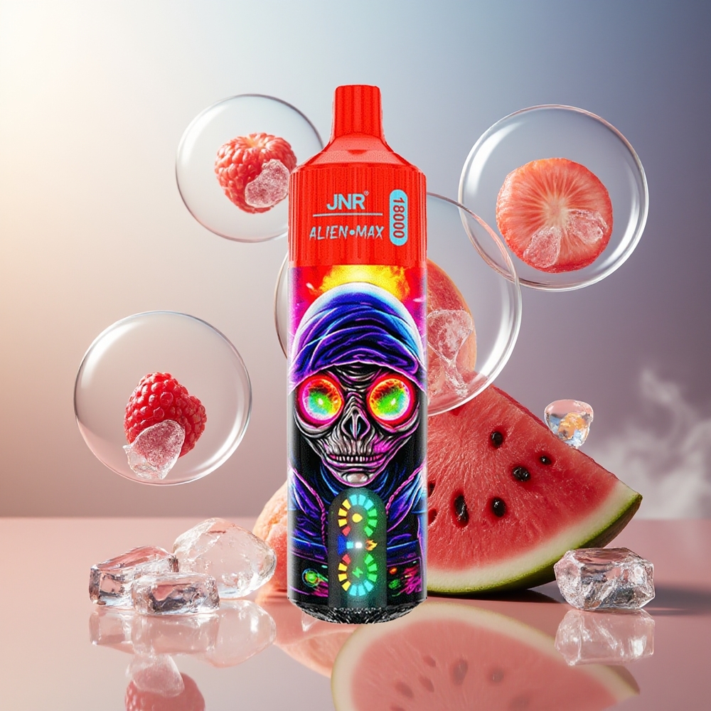 Partihandel Sverige JNR Alien Max 18000 Puffs Dual Mesh Dual Core Hallon Vattenmelon Is