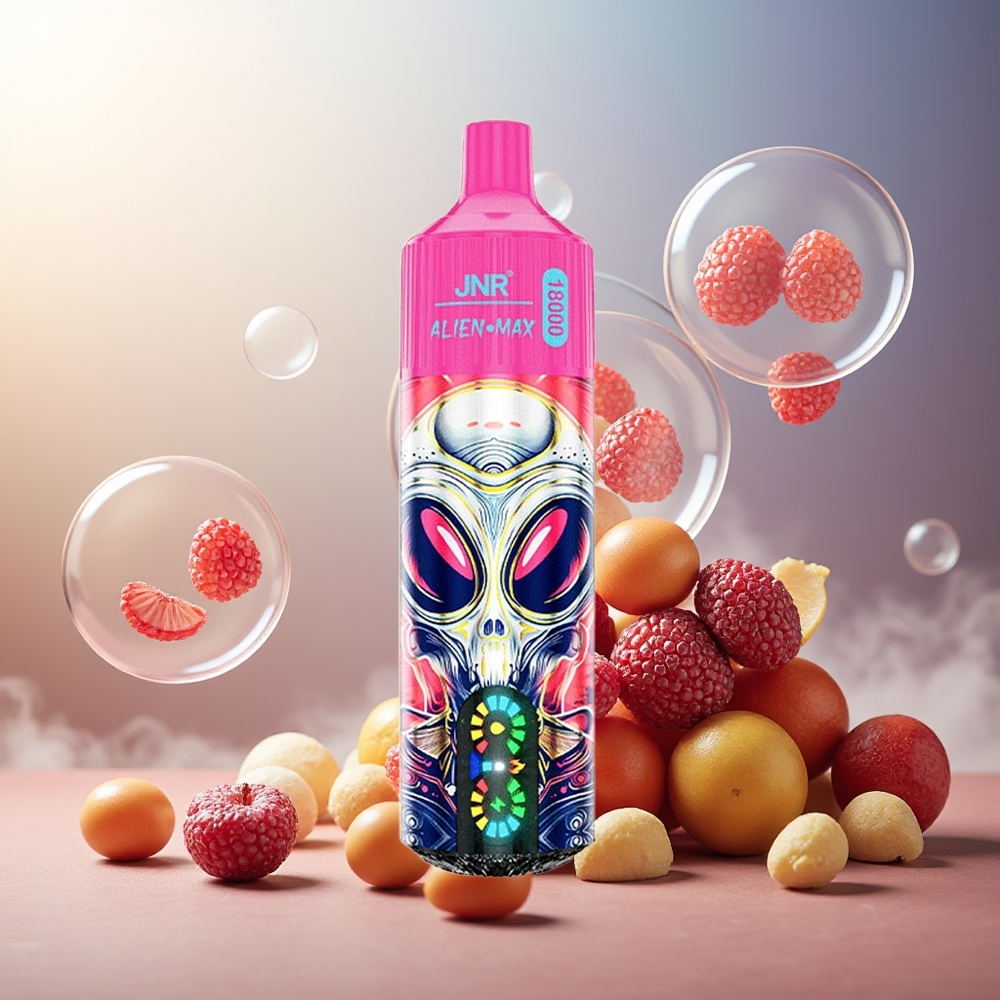 Partihandel Sverige JNR Alien Max 18000 Puffs Dual Mesh Dual Core Körsbär Bär