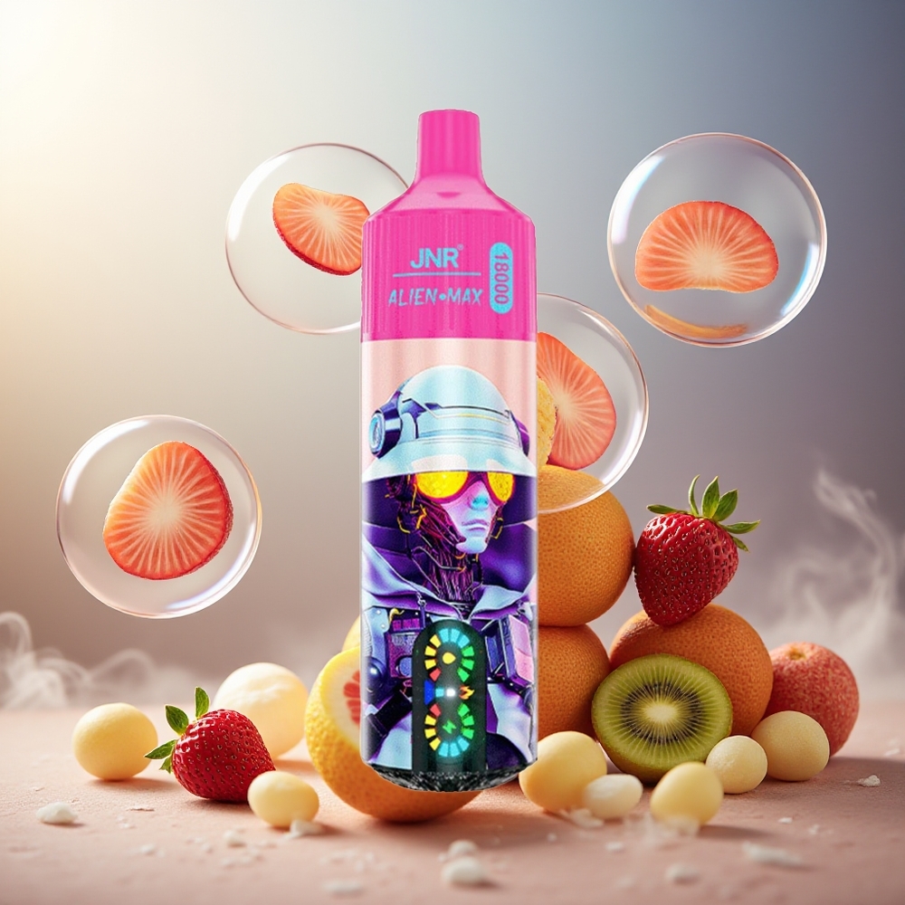 Partihandel Sverige JNR Alien Max 18000 Puffs Dual Mesh Jordgubb Kiwi 28ml