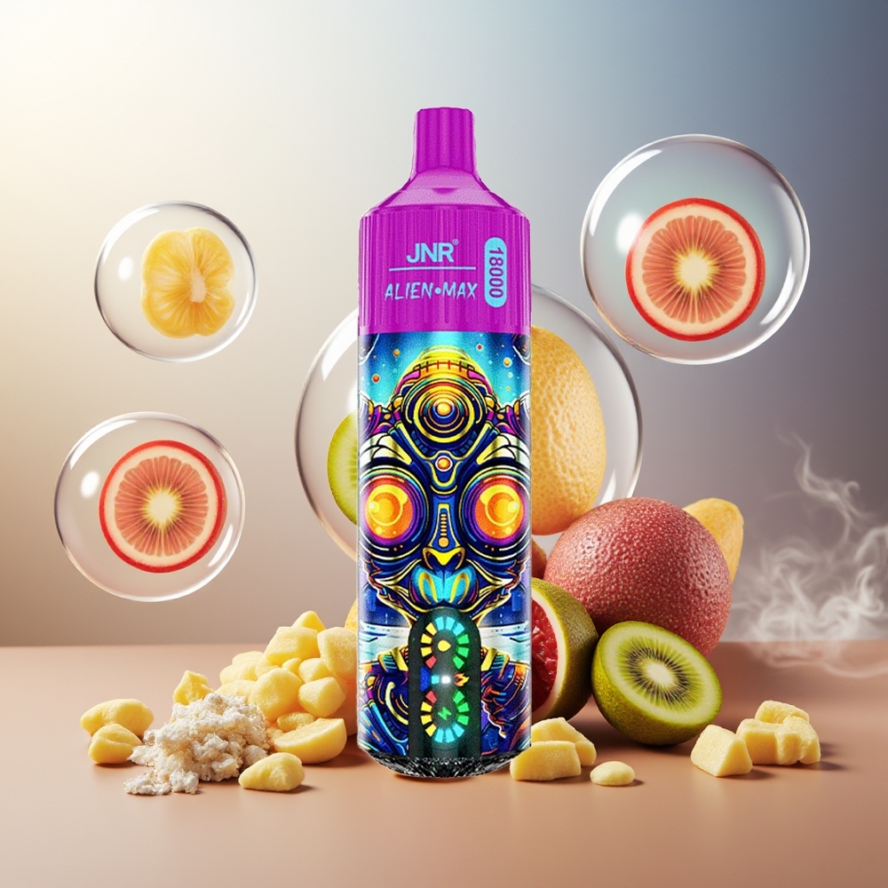 Partihandel Sverige JNR Alien Max 18000 Puffs Dual Mesh Kiwi Passionsfrukt Guava