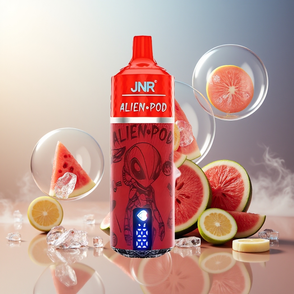 Partihandel Sverige JNR Alien Pod 13000 Ettersmak Vattenmelon Is Mesh Core 20ml