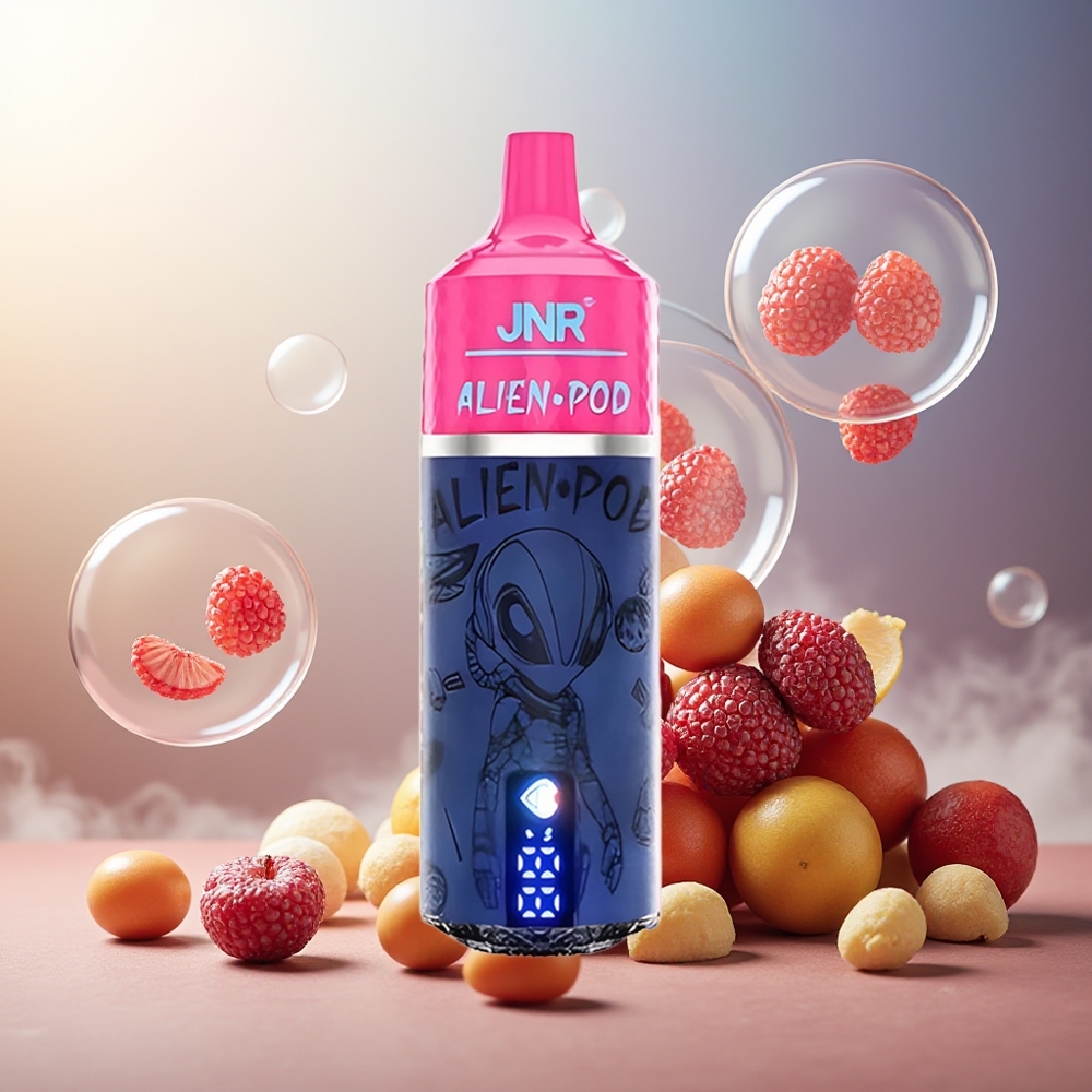Partihandel Sverige JNR Alien Pod 13000 Puffs Körsbär Bär Mesh Core Type-C
