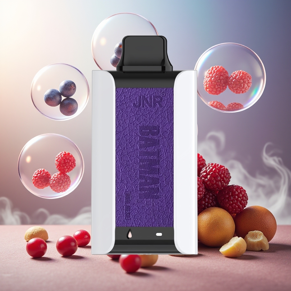 Partihandel Sverige JNR Batman 11000 Puffs 20ml Blåbär Tranbär Körsbär Dual Mesh Coil Type-C