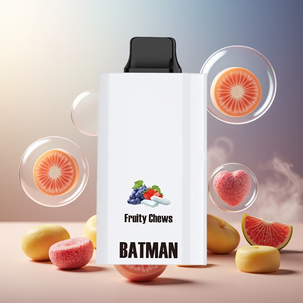 Partihandel Sverige JNR Batman 11000 Puffs 20ml Dual Mesh Coil Fruktiga Tuggummi