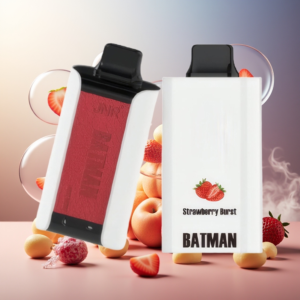 Partihandel Sverige JNR Batman 11000 Puffs 20ml Jordgubbssmäll Dual Mesh Coil Type-C