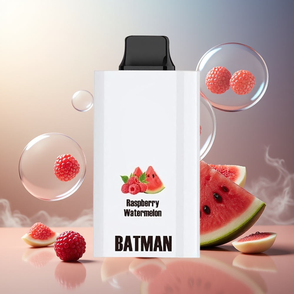 Partihandel Sverige JNR Batman 11000 Puffs 850mAh 20ml 0%2%5% Dual Mesh Type-C Hallon Vattenmelon