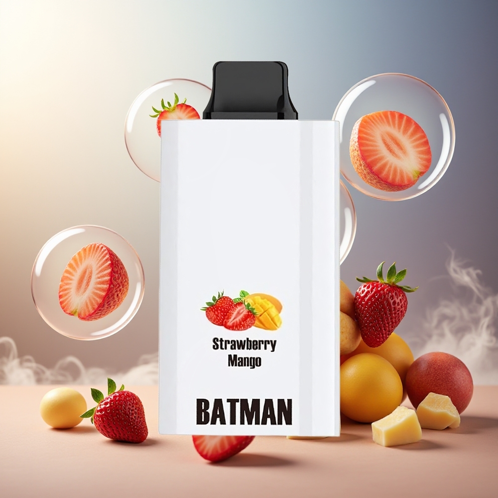 Partihandel Sverige JNR Batman 11000 Puffs 850mAh 20ml Jordgubb Mango Typ-C