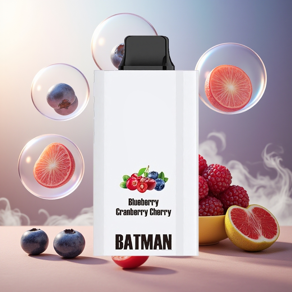 Partihandel Sverige JNR Batman 11000 Puffs Blåbär Tranbär Körsbär 850mAh 20ml Typ-C