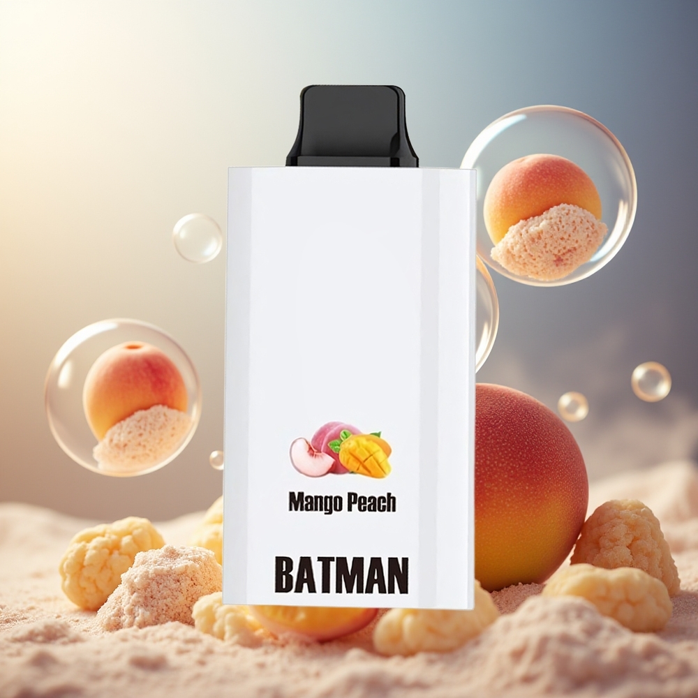 Partihandel Sverige JNR Batman 11000 Puffs Mango Persika 850mAh 20ml Dual Mesh Coil Type-C