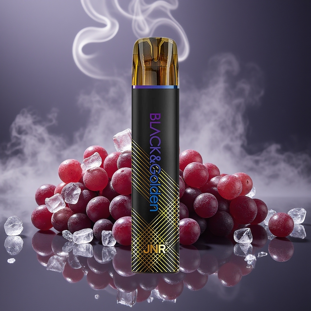 Partihandel Sverige JNR Black&Golden 600+200 Puffs 2ml 2% Engångsvape Druvis