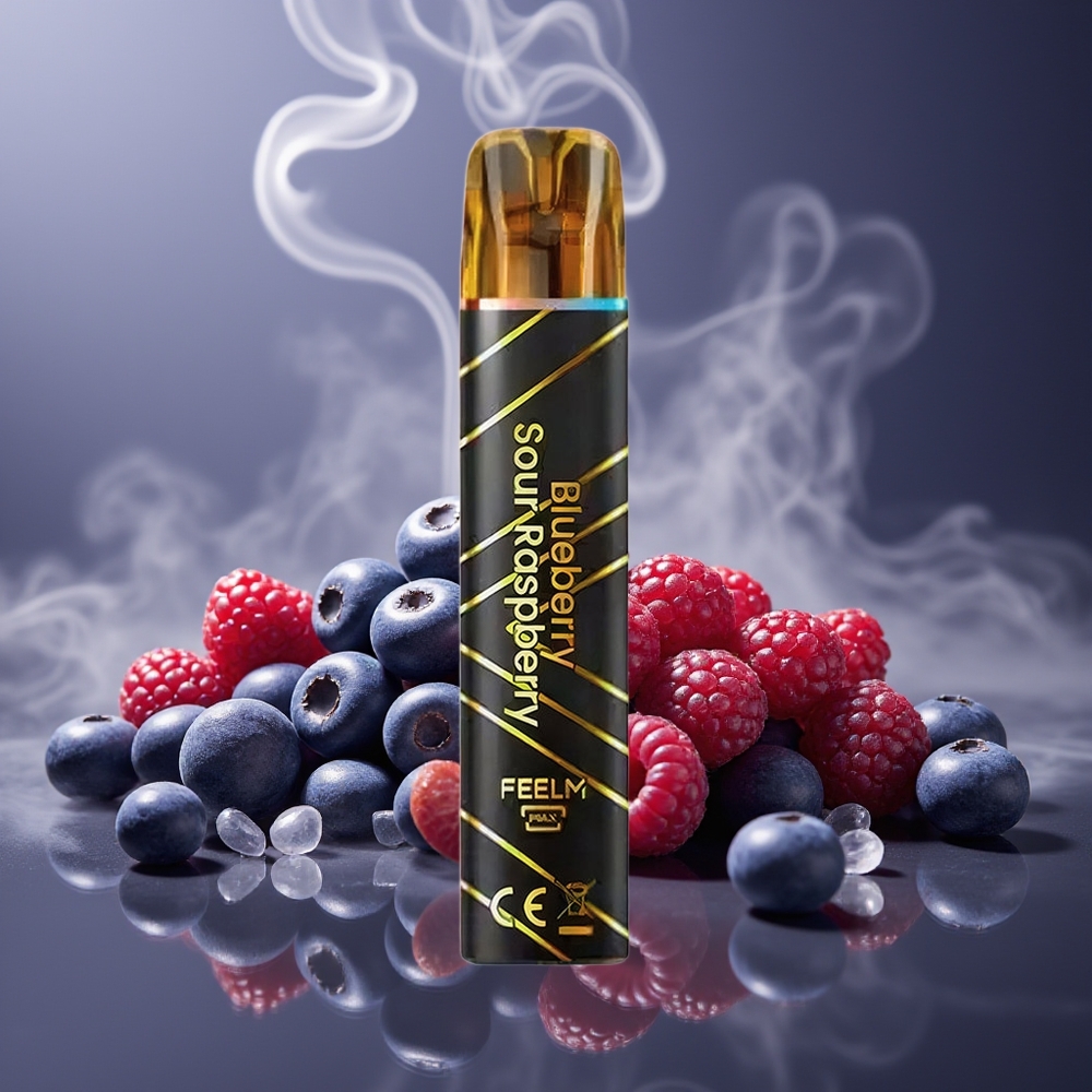 Partihandel Sverige JNR Black&Golden 600+200 Puffs 2ml Blåbär Sur Hallon Engångsvape