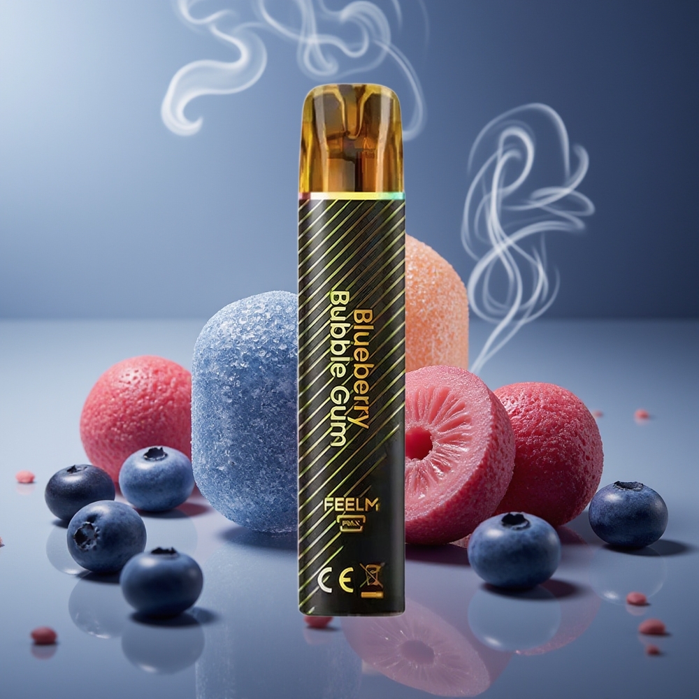 Partihandel Sverige JNR Black&Golden 600+200 Puffs 2ml Blåbär Tuggummi TPD Certified