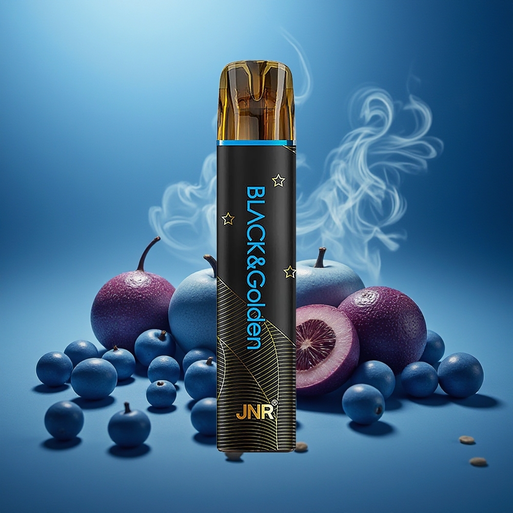 Partihandel Sverige JNR Black&Golden 600+200 Puffs 550mAh 2ml Herr Blå