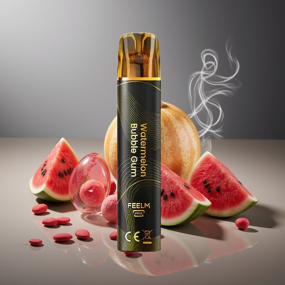 Partihandel Sverige JNR Black&Golden 600+200 Puffs 550mAh 2ml Vattenmelon Tuggummi Disposable