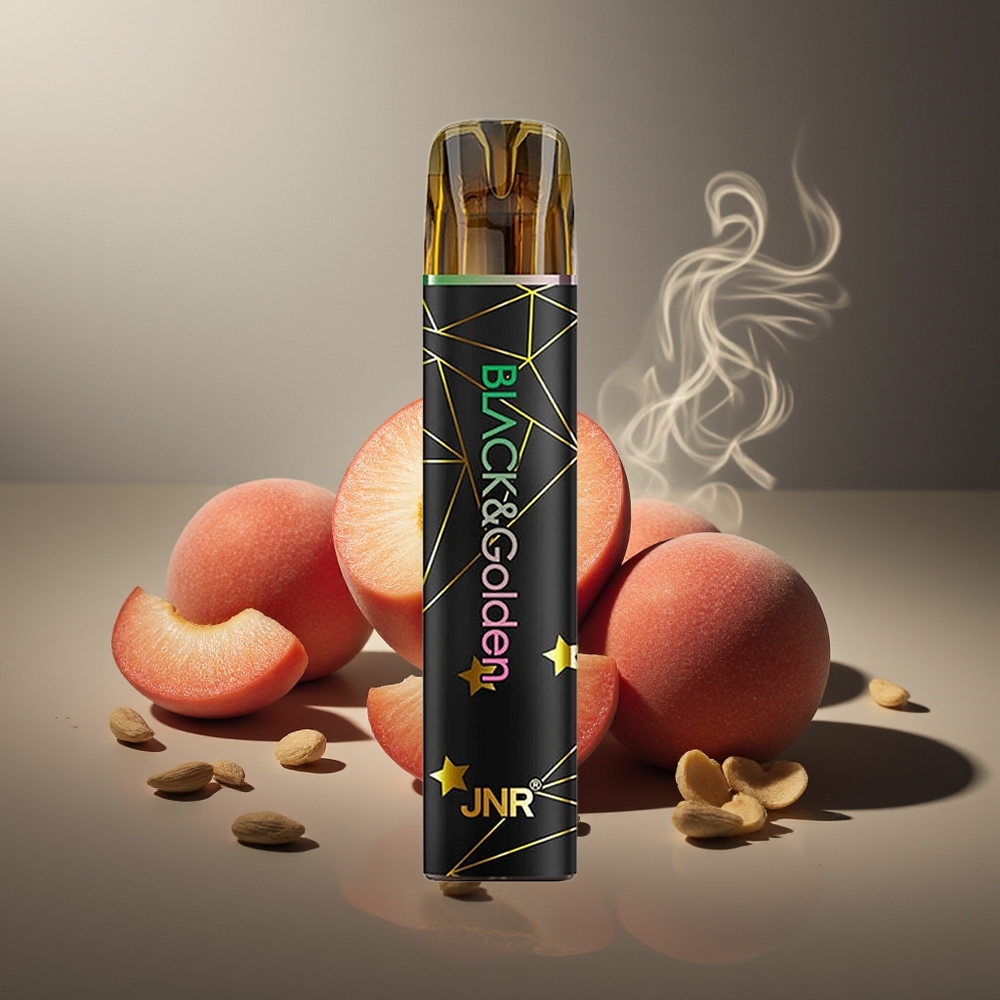 Partihandel Sverige JNR Black&Golden 600+200 Puffs Frukt Persika 550mAh 2ml 2%