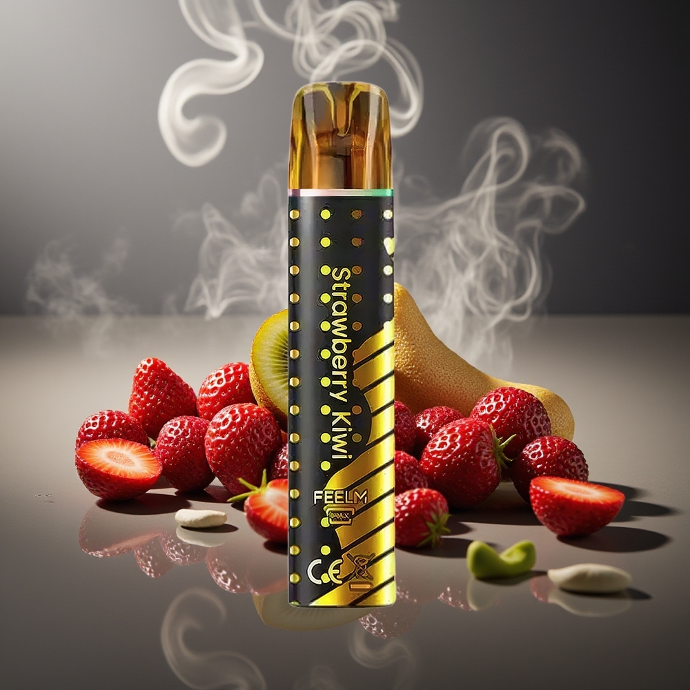 Partihandel Sverige JNR Black&Golden 600+200 Puffs Jordgubb Kiwi 600+200