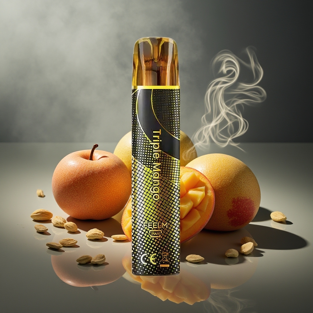Partihandel Sverige JNR Black&Golden 600+200 Puffs Triple Mango 800 Puffs 2ml 2%