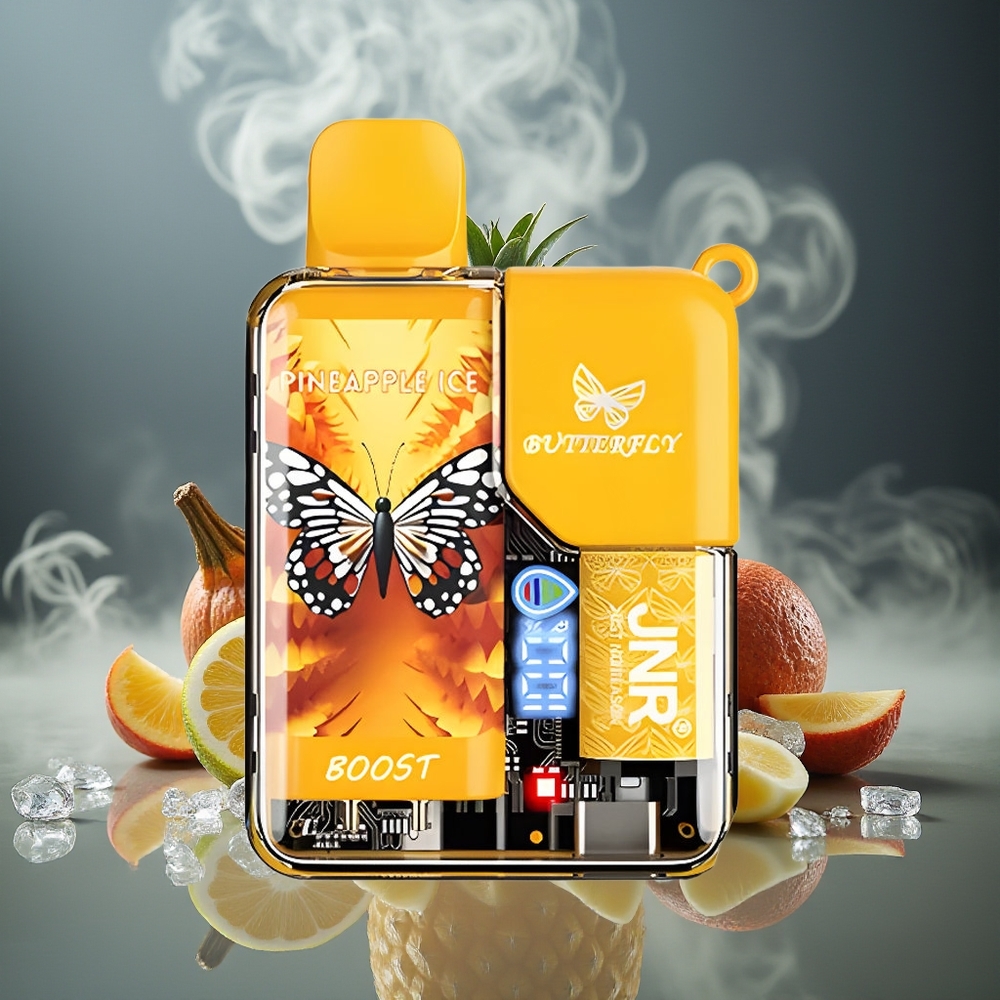 Partihandel Sverige JNR Butterfly 8500 Puffs 1200mAh 15ml Ananas Is