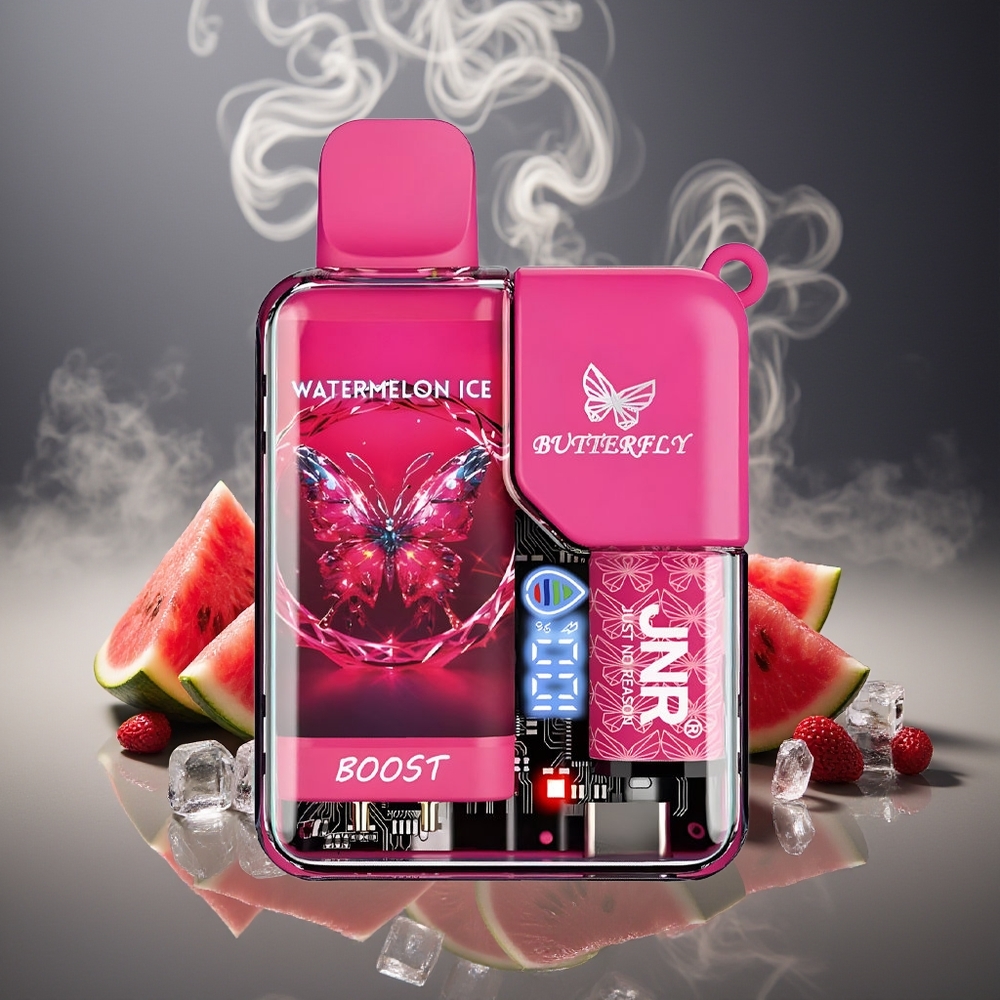 Partihandel Sverige JNR Butterfly Vattenmelon Is 8500 Puffs 15ml 1200mAh Digital