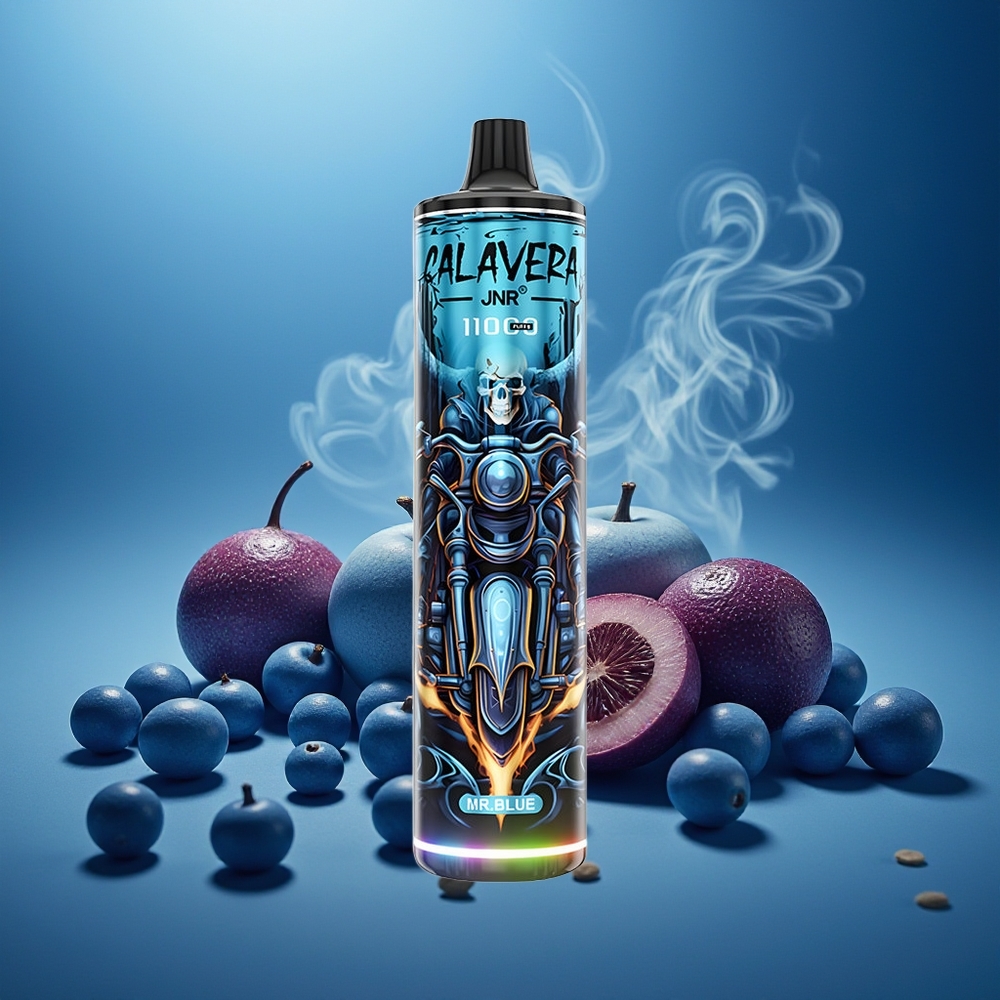 Partihandel Sverige JNR Calavera 11000 Puffs 21ml 850mAh Herr Blå