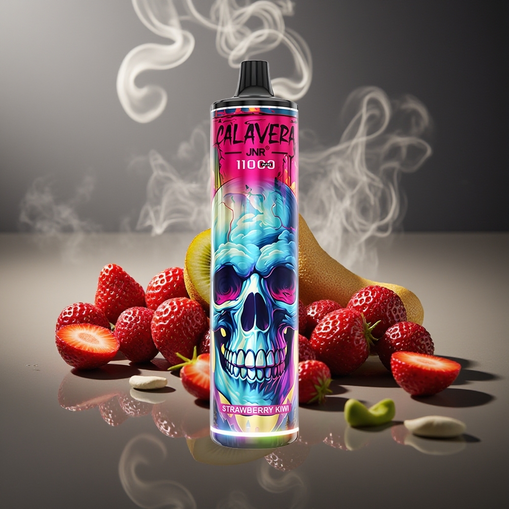 Partihandel Sverige JNR Calavera 11000 Puffs 21ml JordgubbKiwi Typ-C 850mAh 1.0ohm