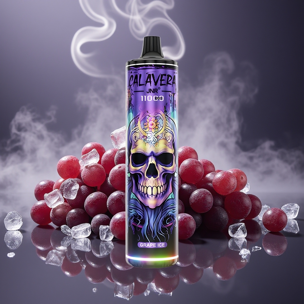 Partihandel Sverige JNR Calavera 11000 Puffs Engångs Vape Druvis Is 850mAh 21ml 1.0ohm