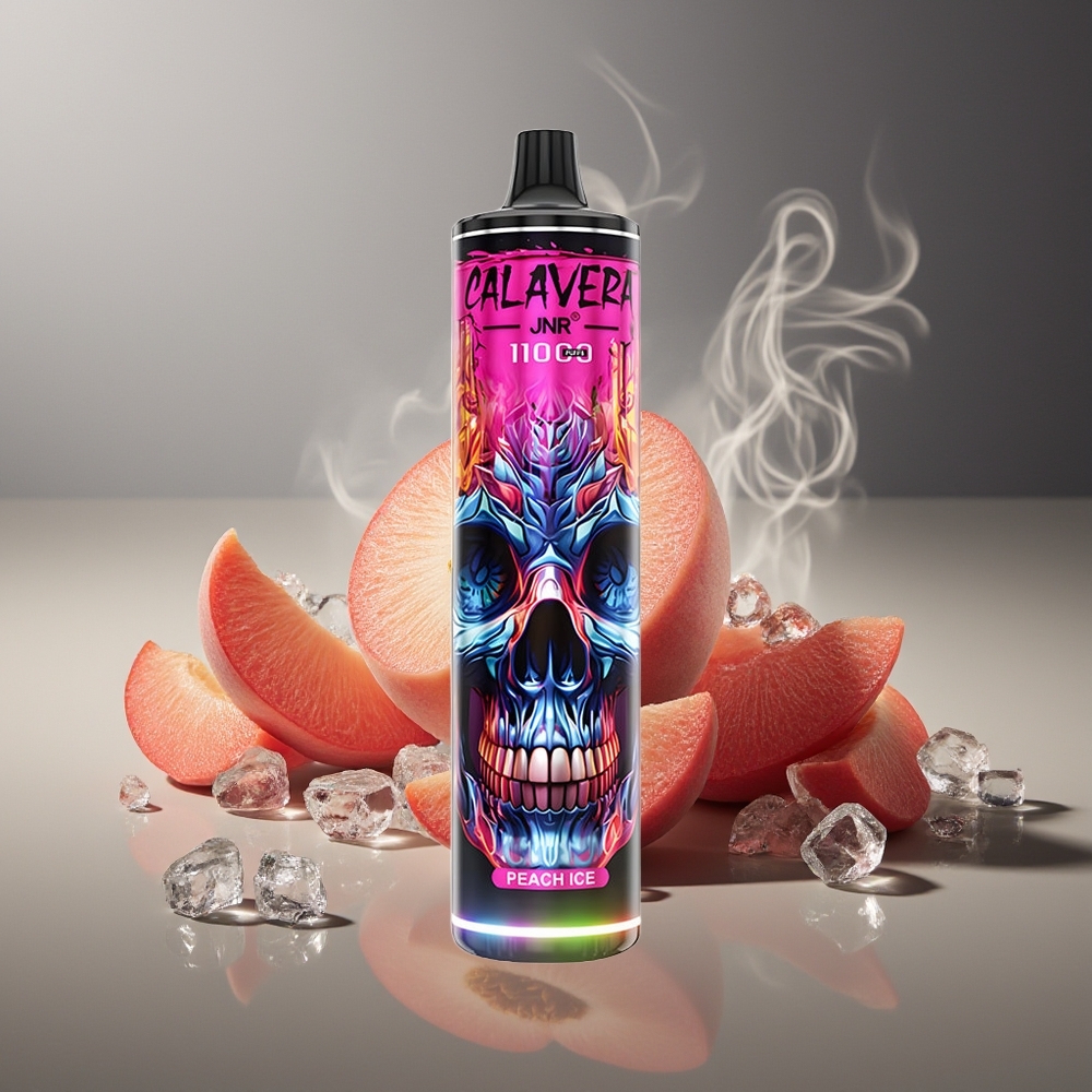 Partihandel Sverige JNR Calavera 11000 Puffs Engångs Vape Persika Is 850mAh 21ml 1.0ohm