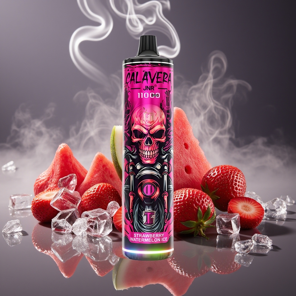 Partihandel Sverige JNR Calavera 11000 Puffs Engångsvape Jordgubb Vattenmelon Is Typ-C 850mAh 21ml 1.0ohm
