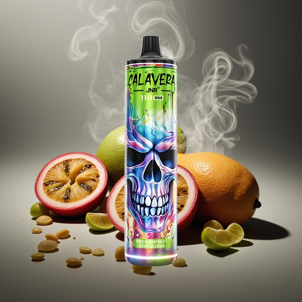 Partihandel Sverige JNR Calavera 11000 Puffs Engångsvape Passionfrukt Kiwi Guava Typ-C 850mAh 21ml 1.0ohm