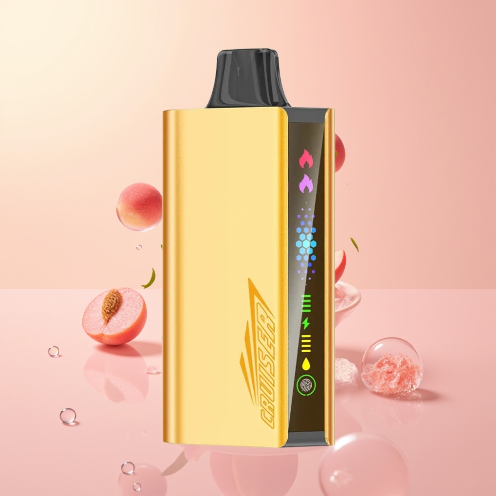 Partihandel Sverige JNR Cruiser Metal 12000 Puffs No-Charge Persika Is