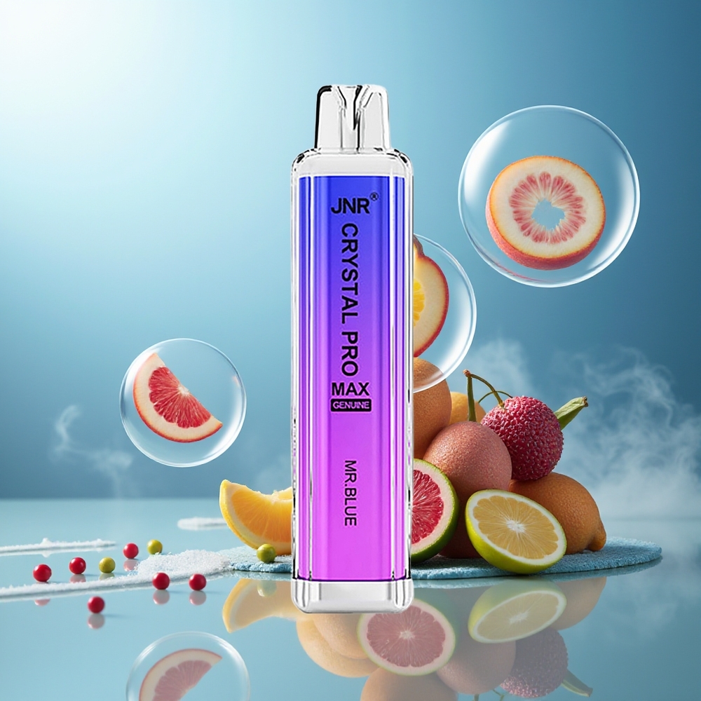 Partihandel Sverige JNR Crystal Pro Max 5000 Puffs 1400mAh 12ml Herr Blå