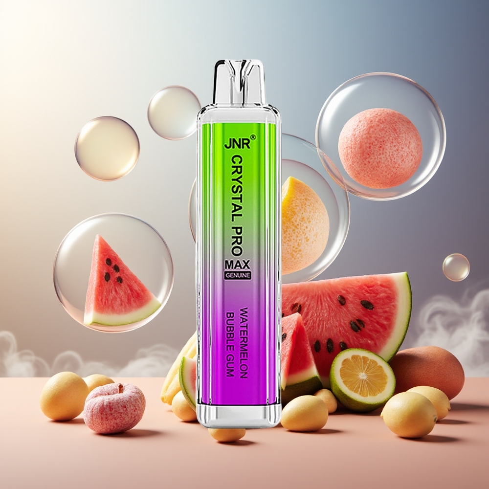 Partihandel Sverige JNR Crystal Pro Max 5000 Puffs 1400mAh 12ml Vattenmelon Tuggummi