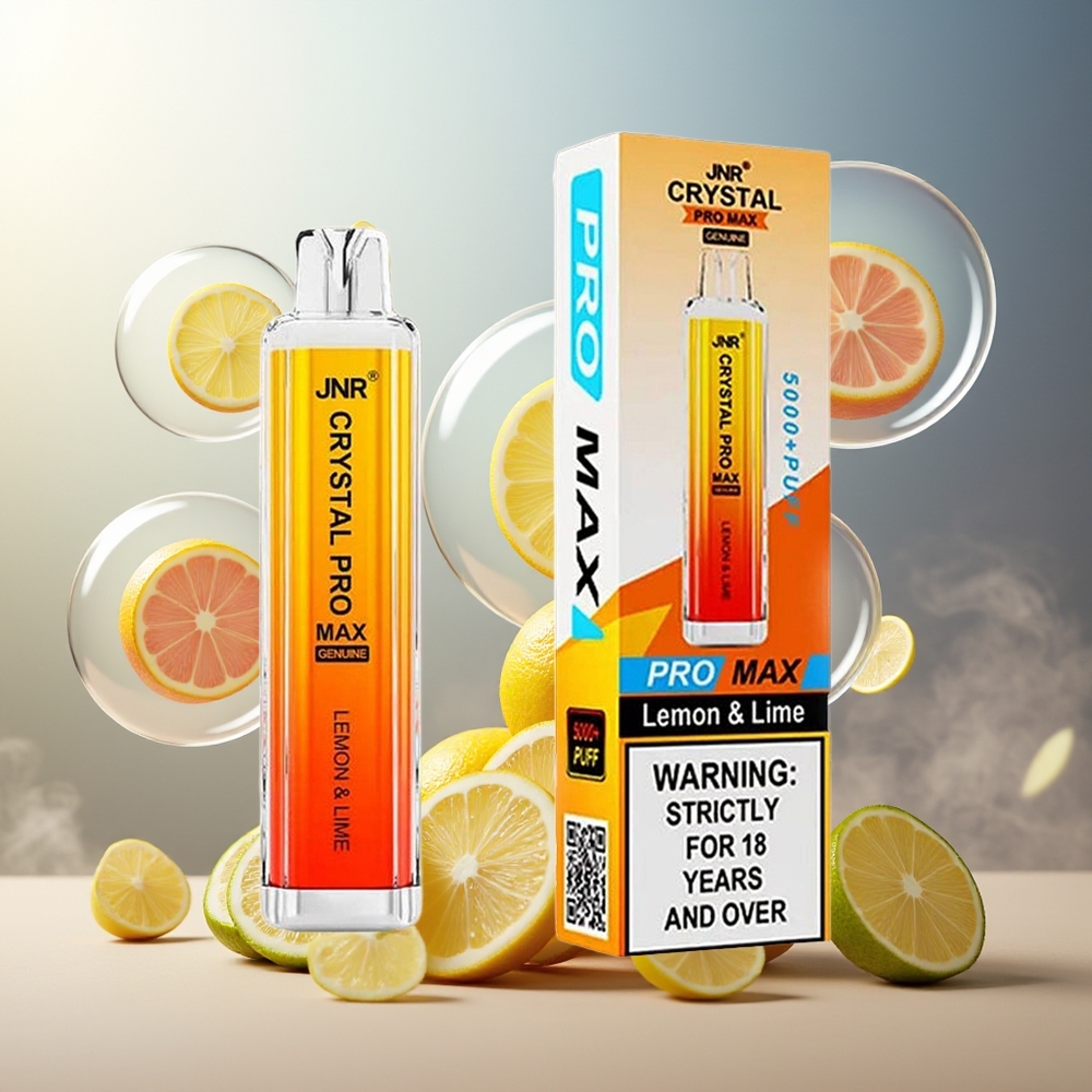 Partihandel Sverige JNR Crystal Pro Max 5000 Puffs Disposable Citron & Lime 12ml 10PCS