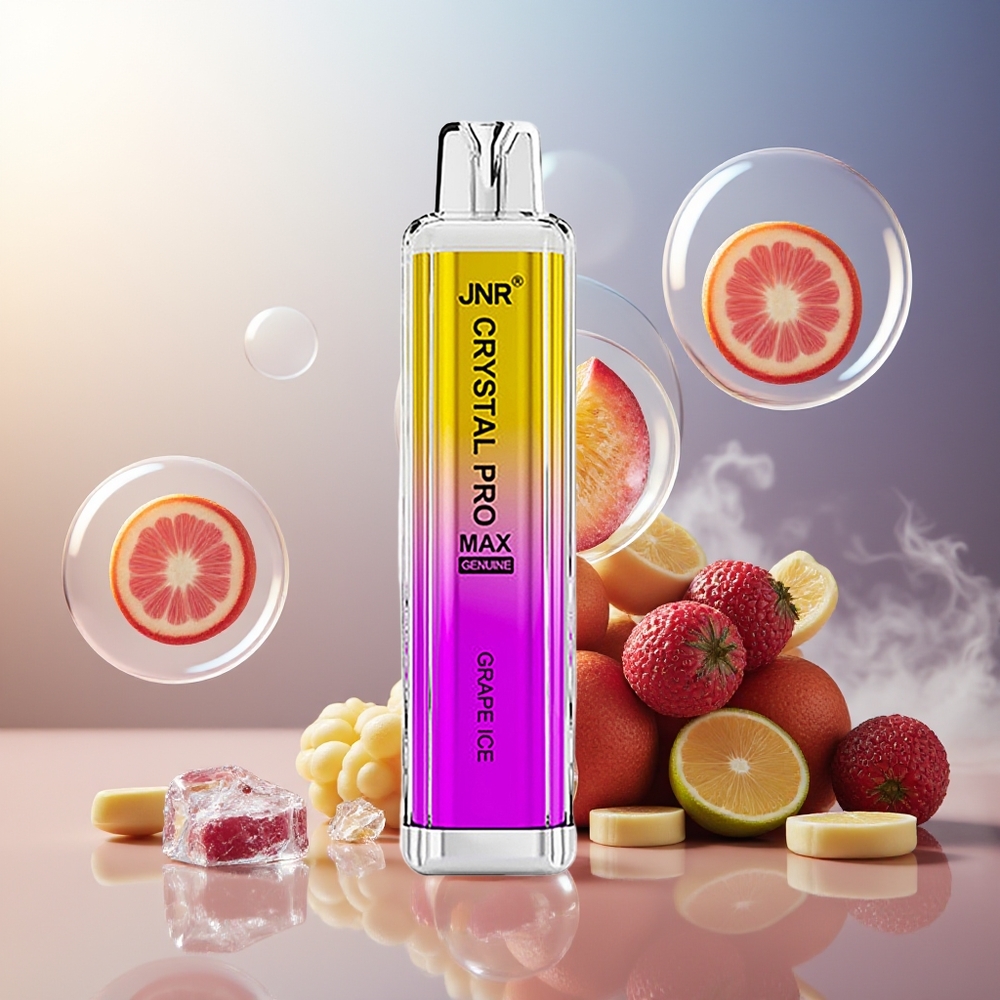 Partihandel Sverige JNR Crystal Pro Max 5000 Puffs Druvis (Grape Ice) 12ml 1400mAh