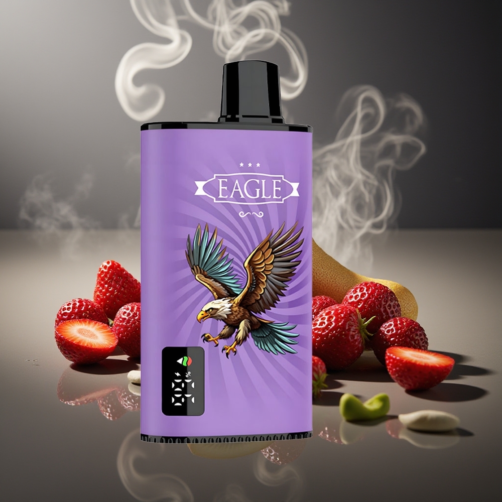 Partihandel Sverige JNR EAGLE Smart 23000 Puffs Digital Mesh 1.0ohm Jordgubbe Kiwi