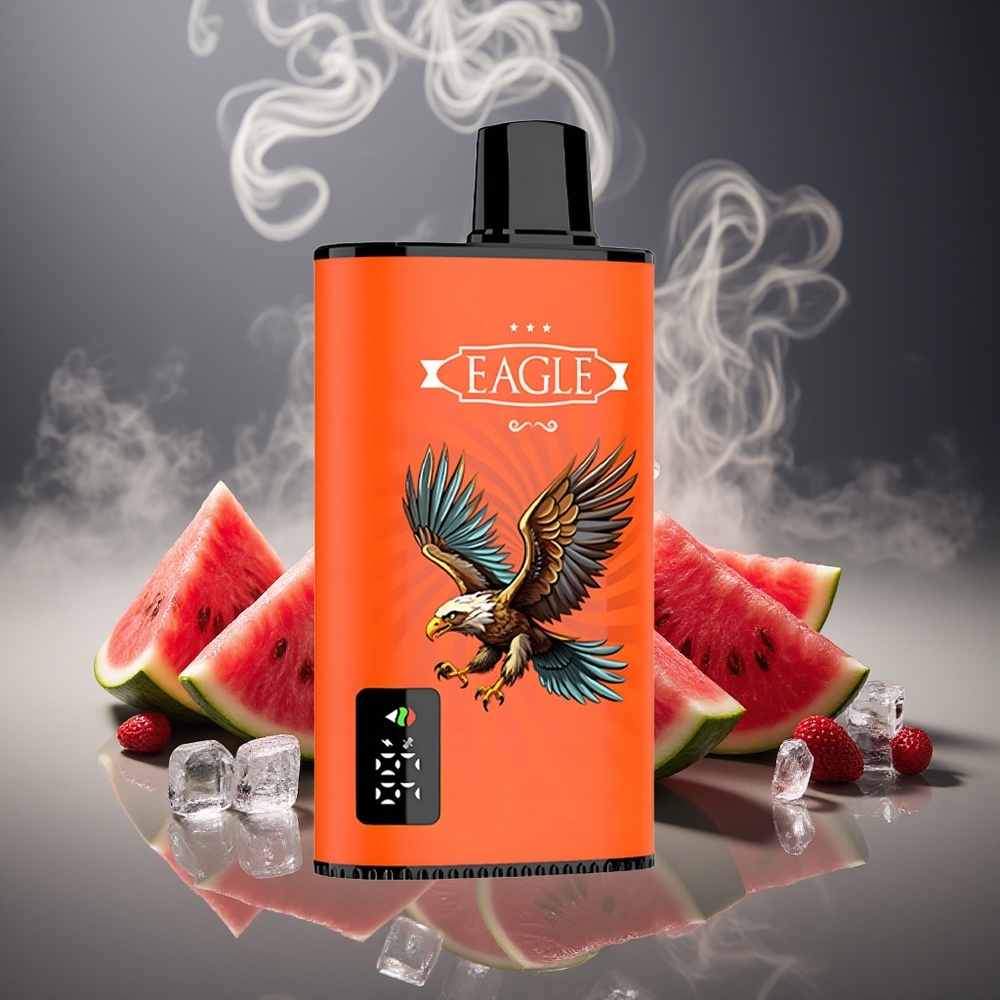 Partihandel Sverige JNR EAGLE Smart 23000 Puffs Digital Skärm Typ-C Vattenmelon Is